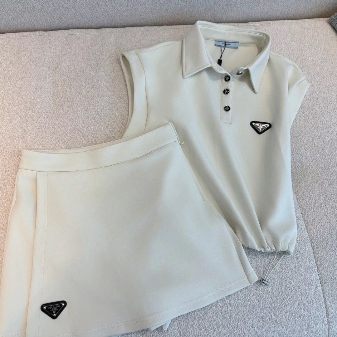 Drawstring Top & Skort
