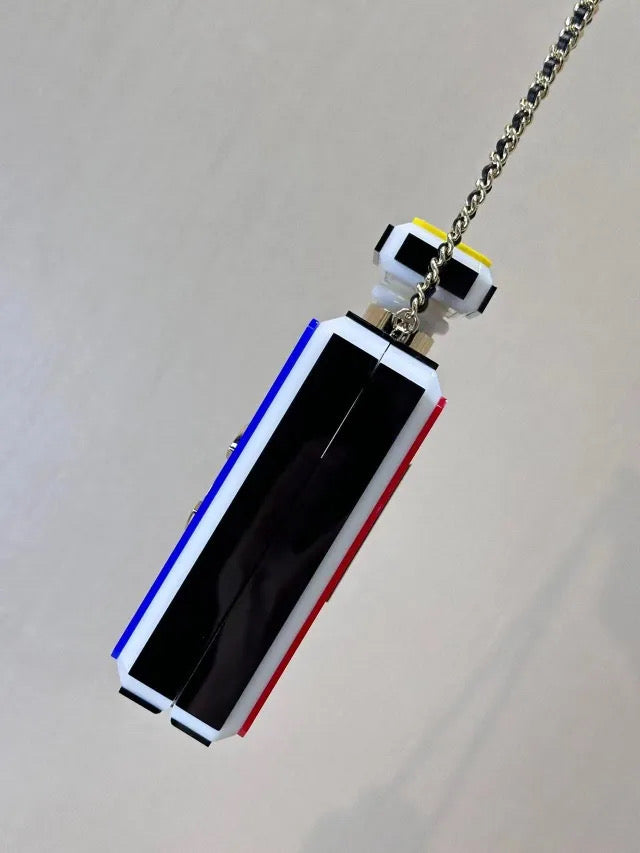 Multi color perfume purse