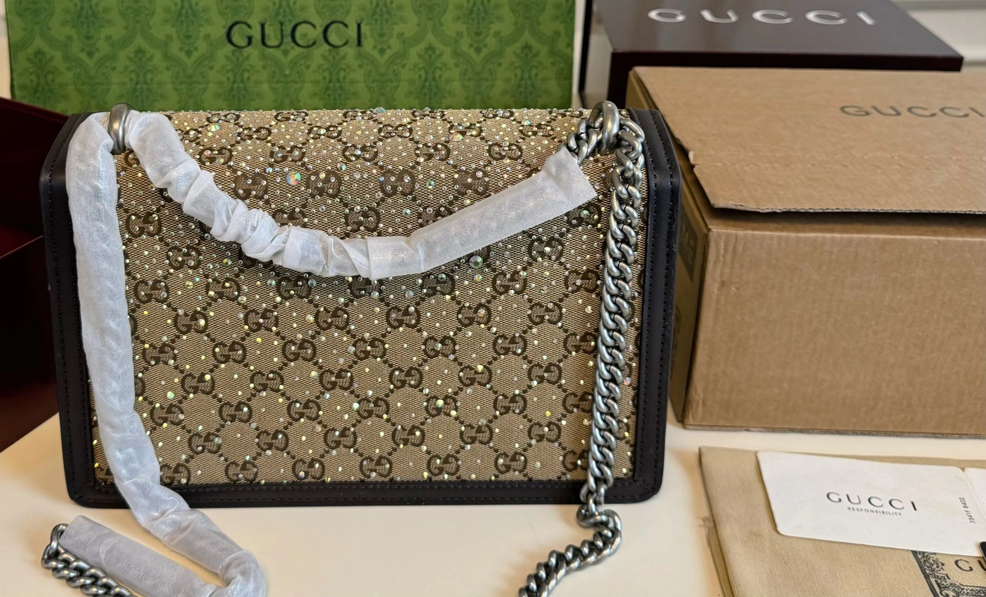 Square Bedazzled Purse