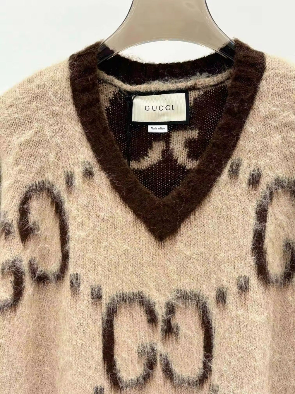 Pull over or Cardigan Mohair Sweater