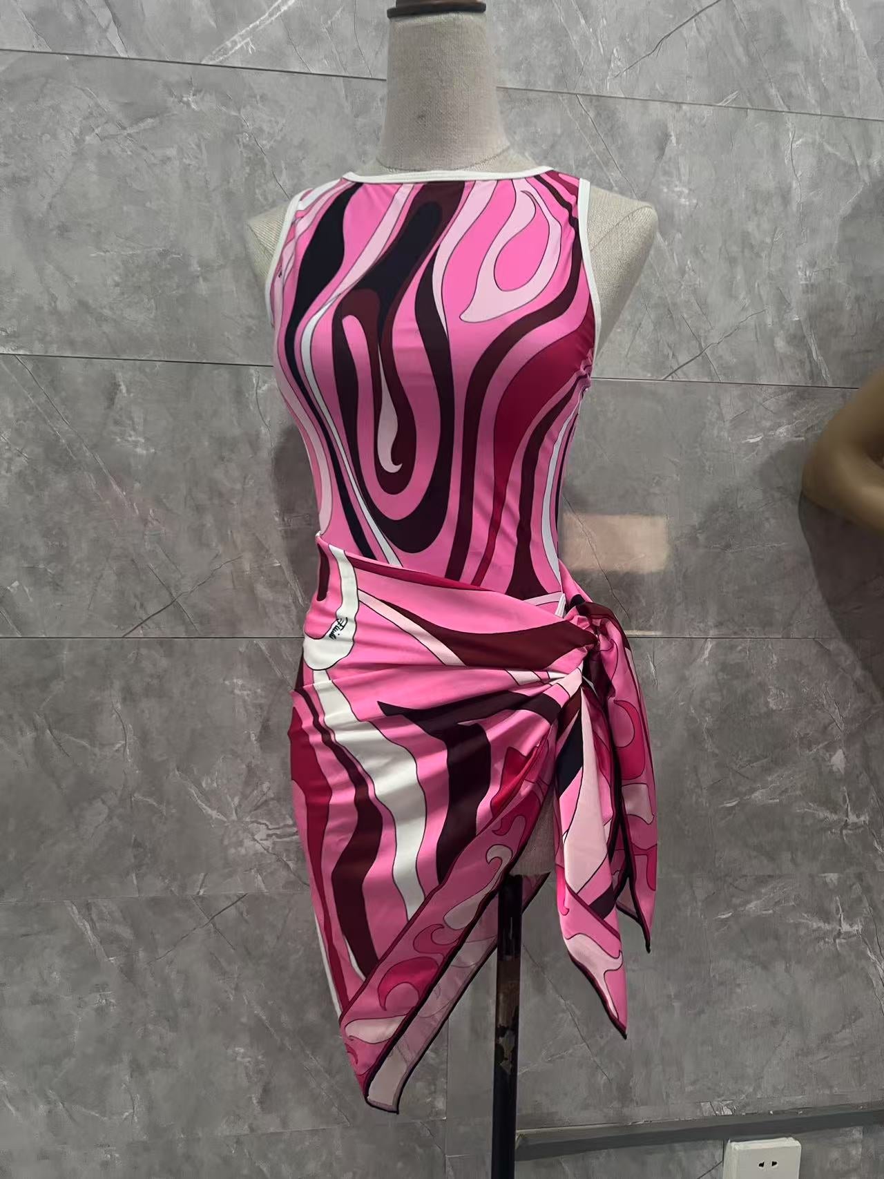 Multi Color Swim with long cover