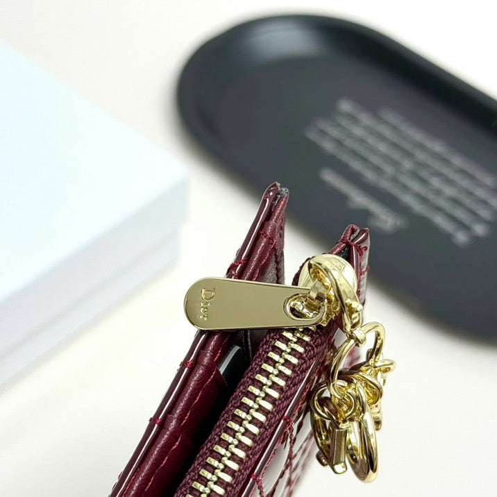 Shiny leather wallet