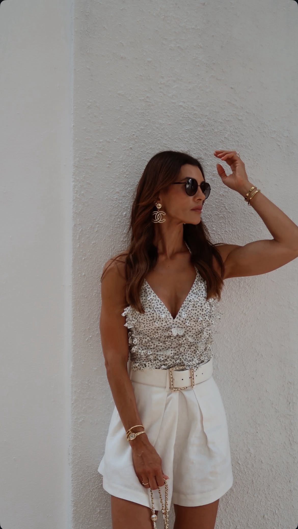 Decorative halter top