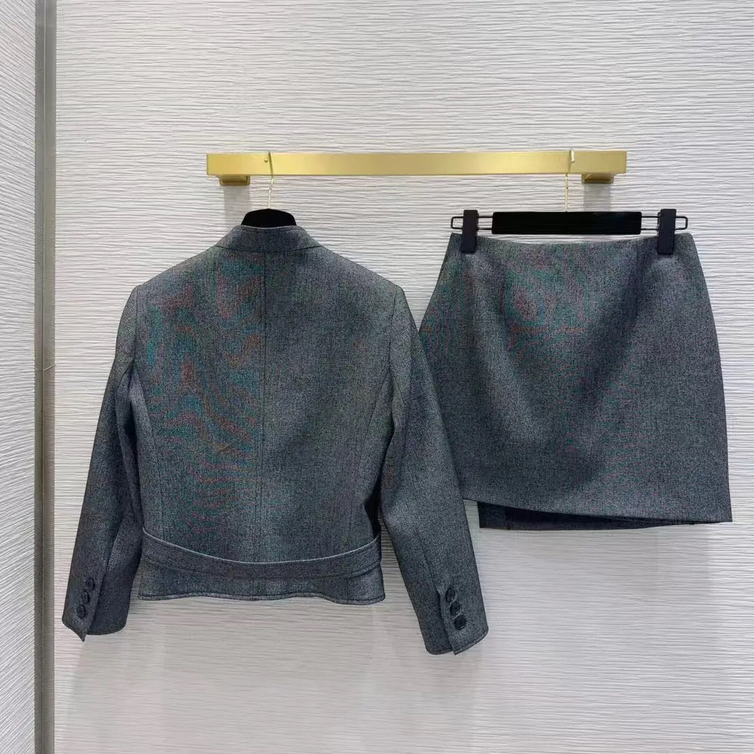 Two piece skirt suit