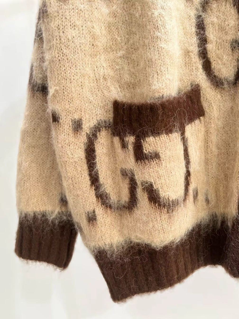 Pull over or Cardigan Mohair Sweater