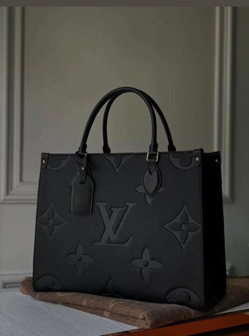 Tall black tote