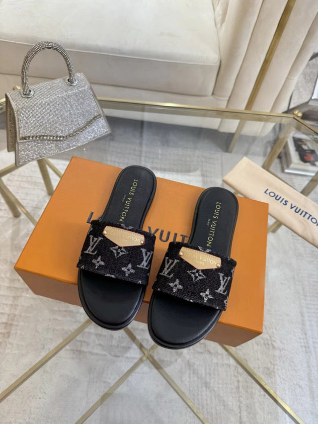 Denim Flats