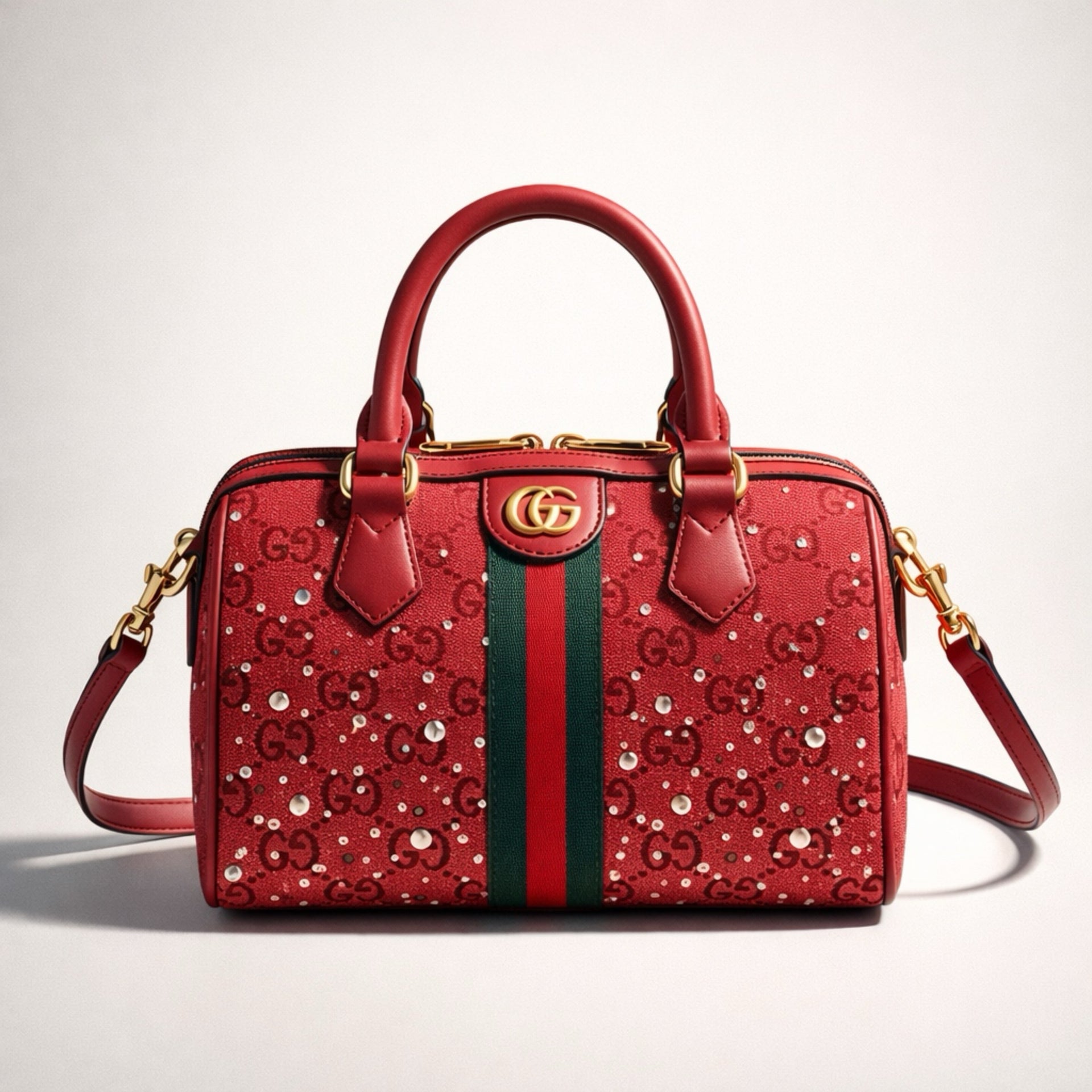 Bedazzled Red Bag