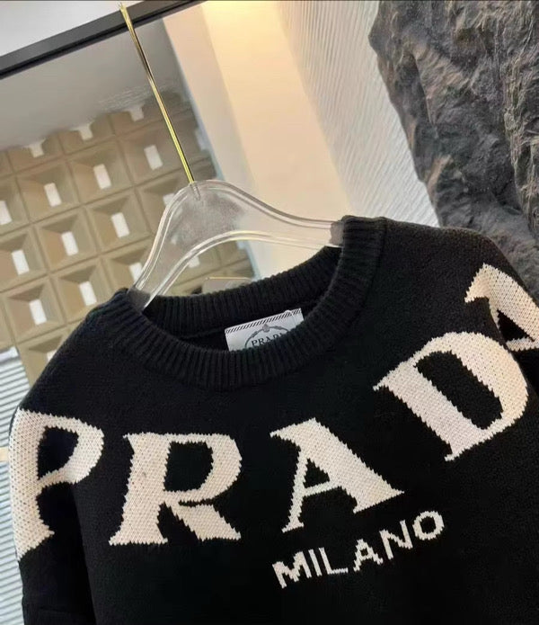 Oversized Black Knit Sweater