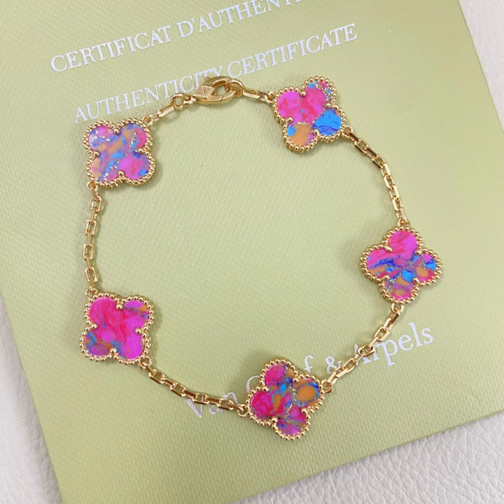 Multi Color 5 Motif Bracelet