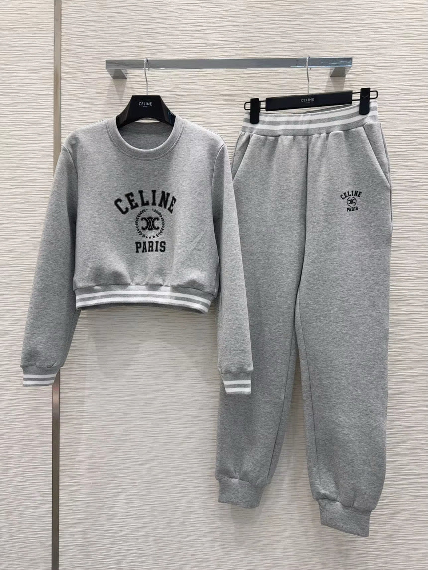 Two Piece long Sweatsuit set