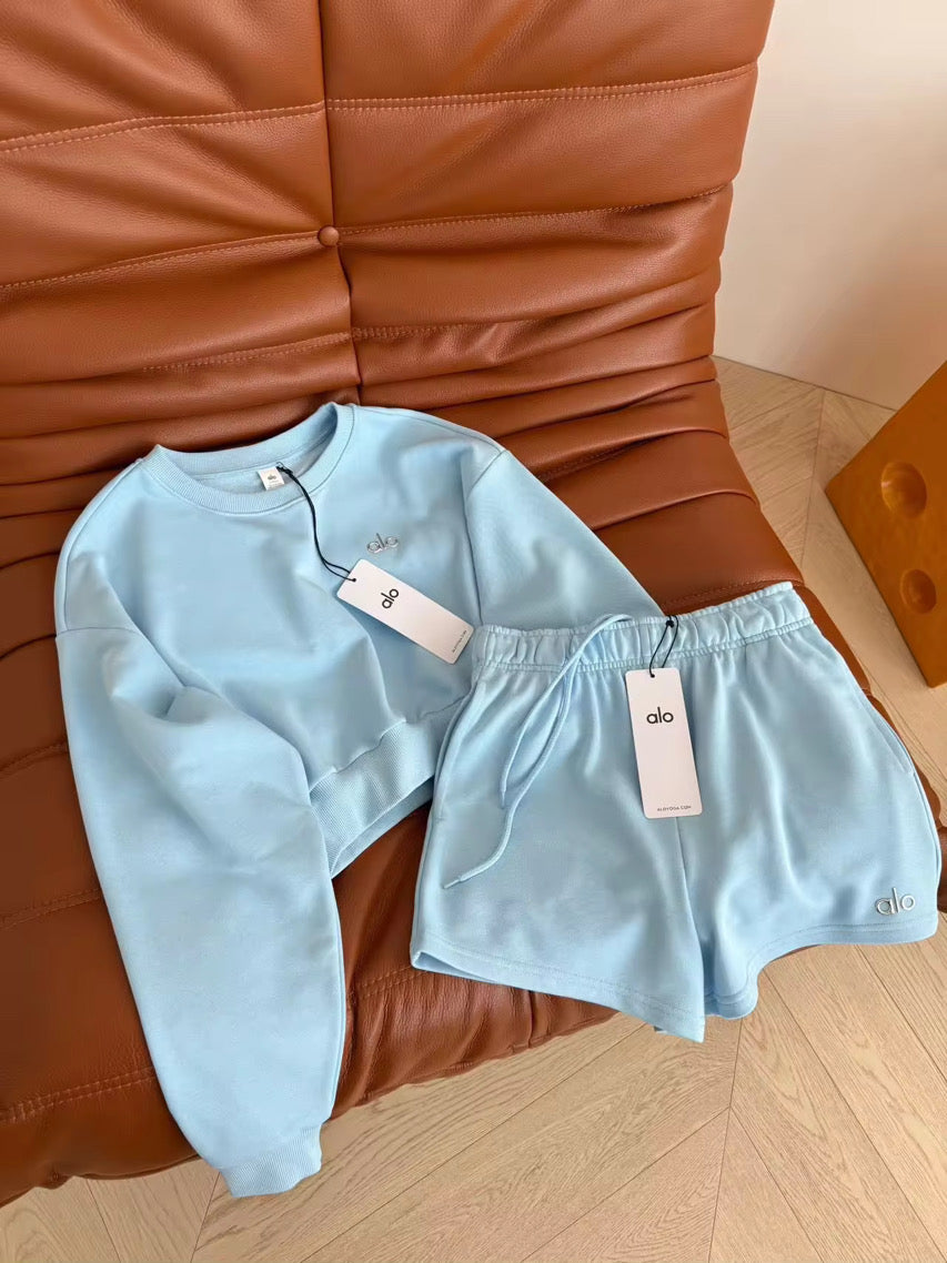Crop top & shorts