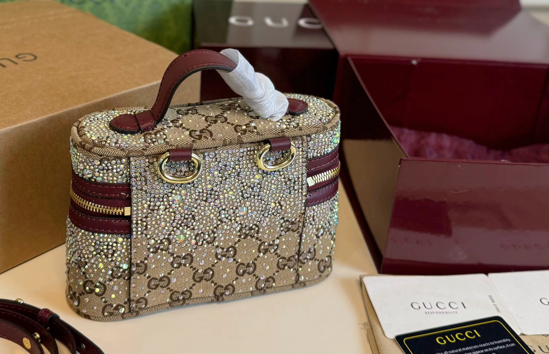 Bedazzled Mini Makeup Bag