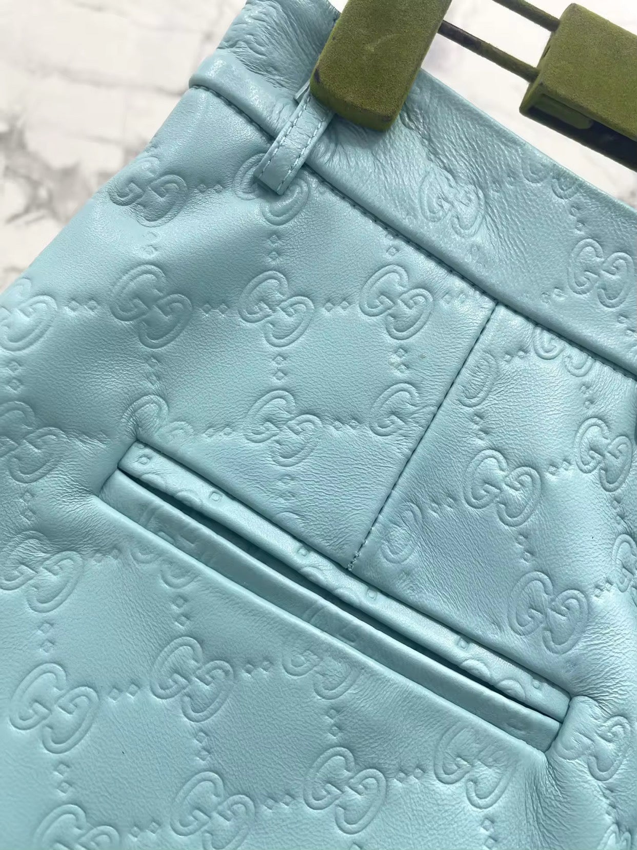 Blue Leather Set