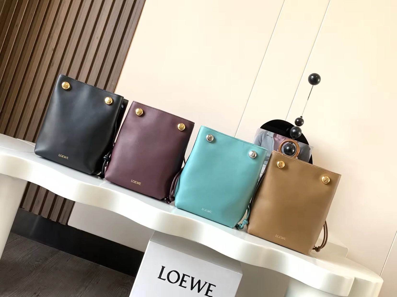 Leather Bucket Purse