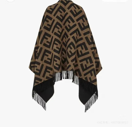 Brown & Black Shawl