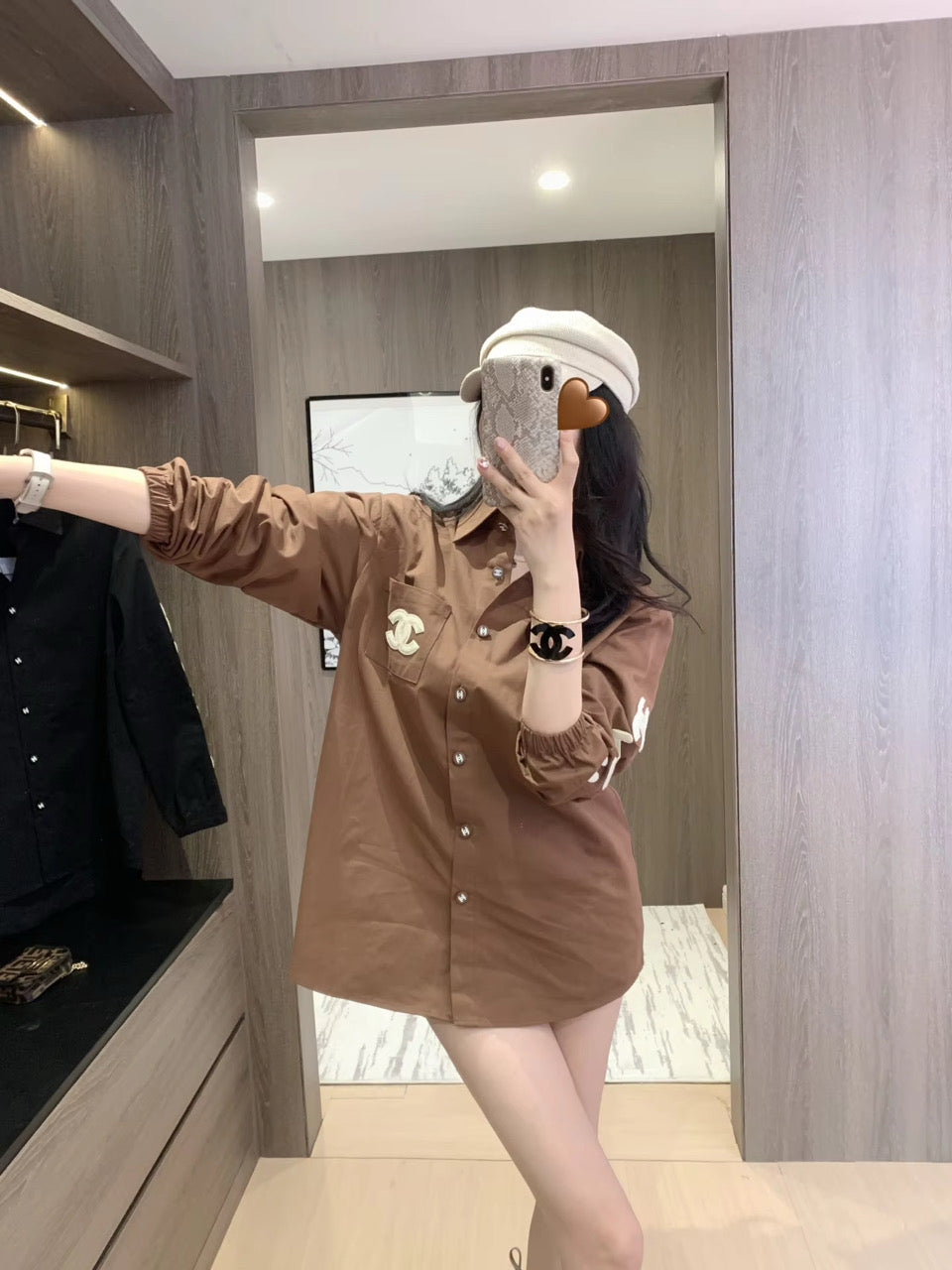 Brown or Black Button up