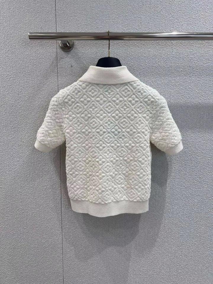 Cream luxury Top
