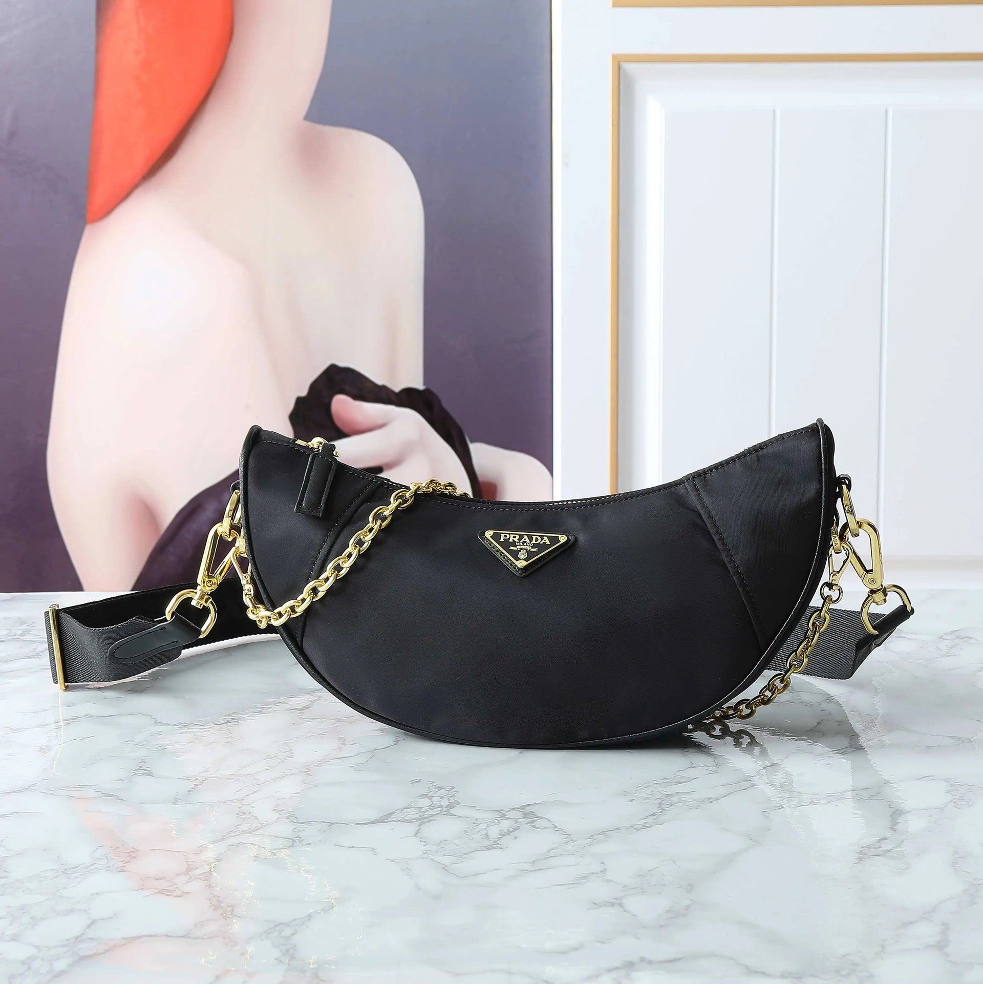 Nylon Hobo bag