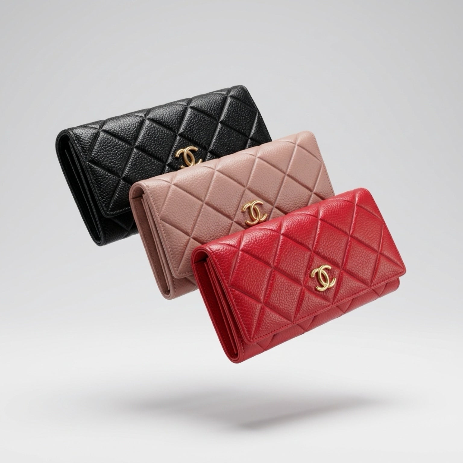 Long Leather Wallet with box