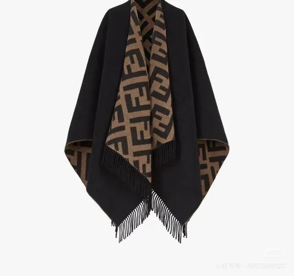 Brown & Black Shawl