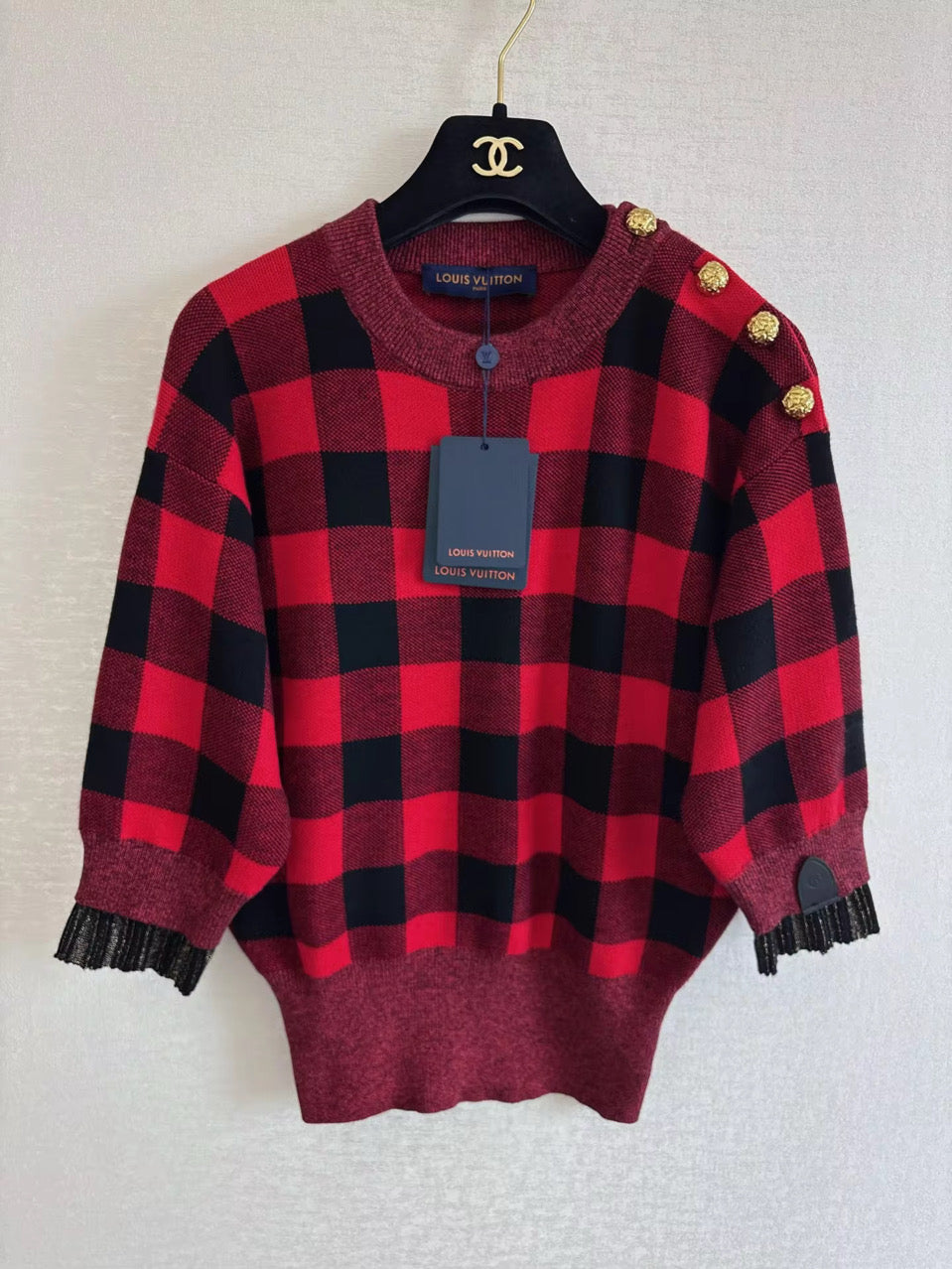 Red & Black knit