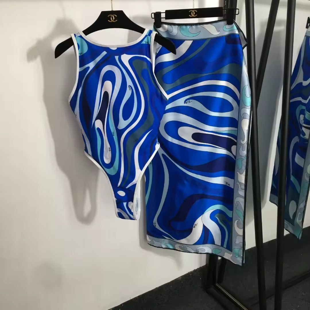 Multi Color Swim with long cover