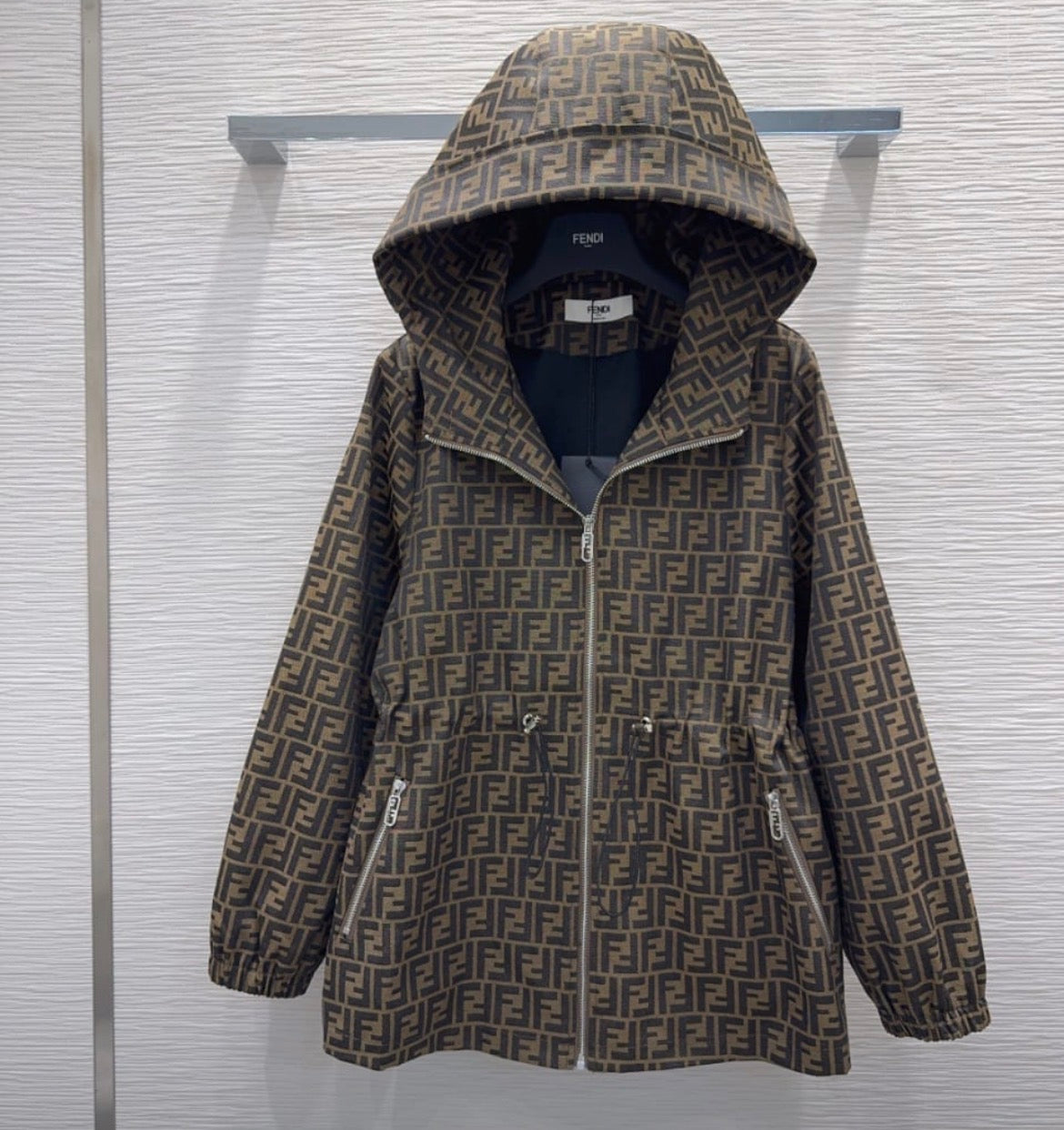 Monogram Hooded Utility Jacket