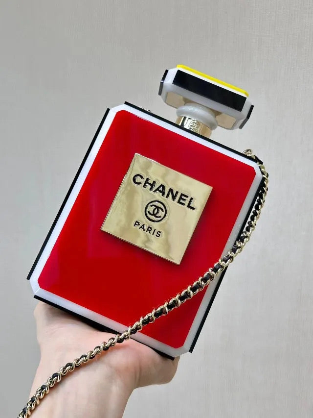 Multi color perfume purse