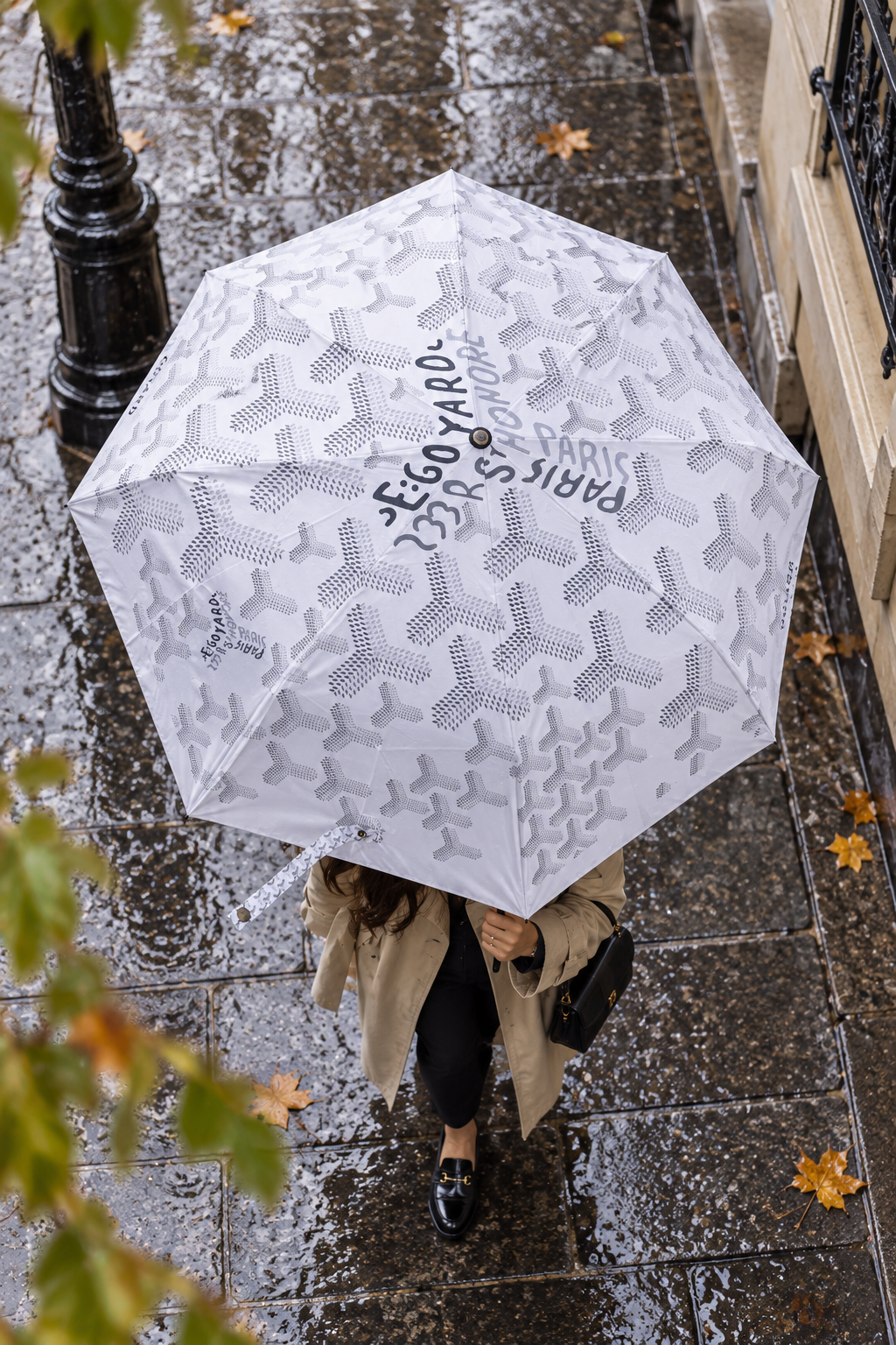 Paris Signature Print Umbrella