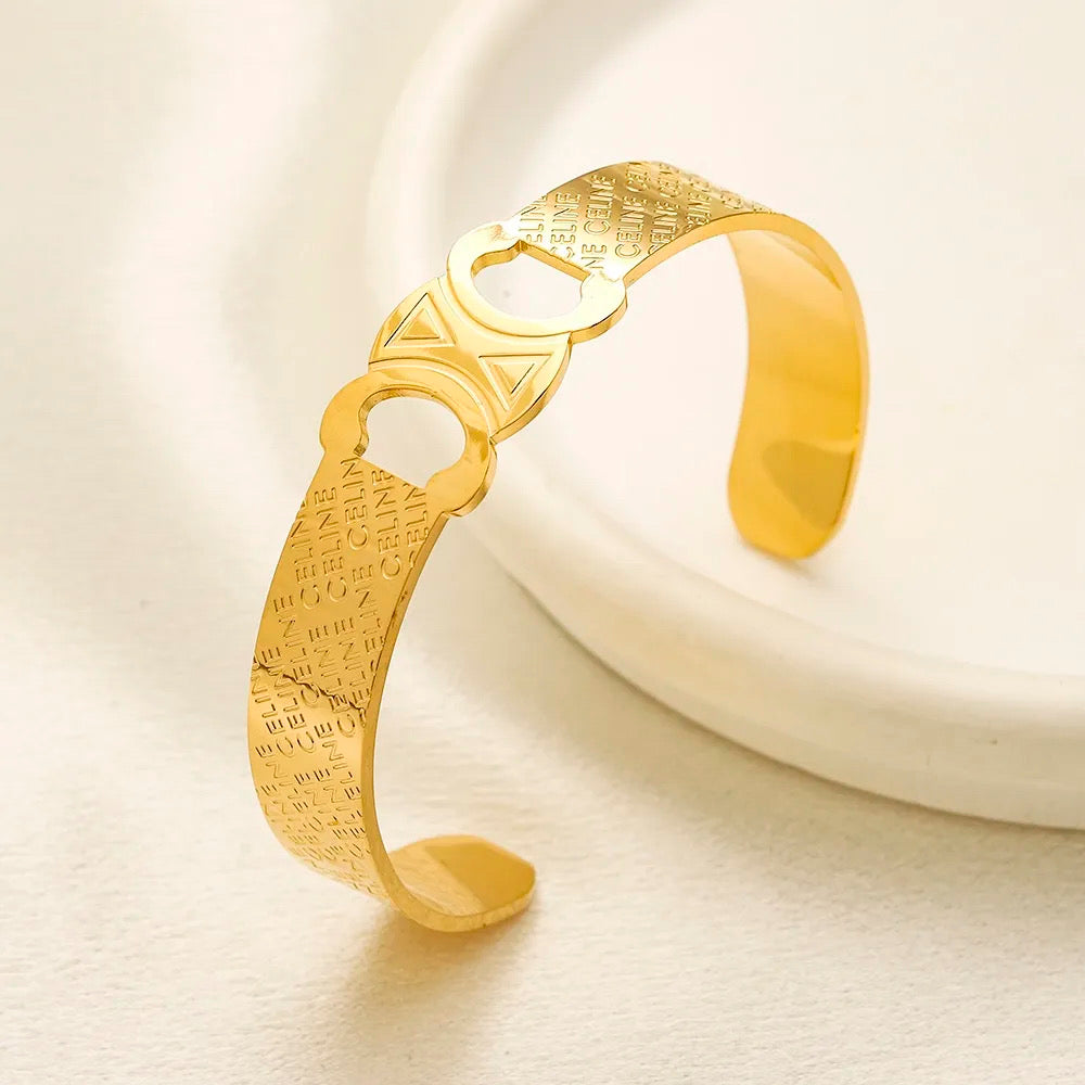 Gold half cuff