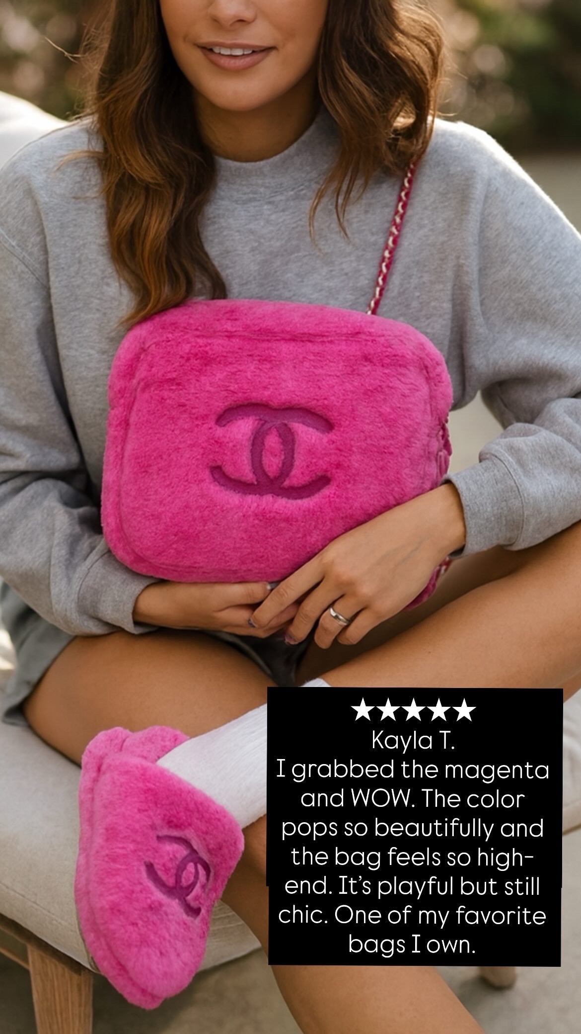 Fuzzy Bag & Slippers (ADDITIONAL DISCOUNT)