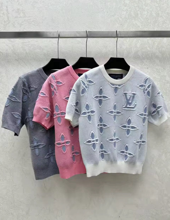 Short Sleeve Imprinted Top