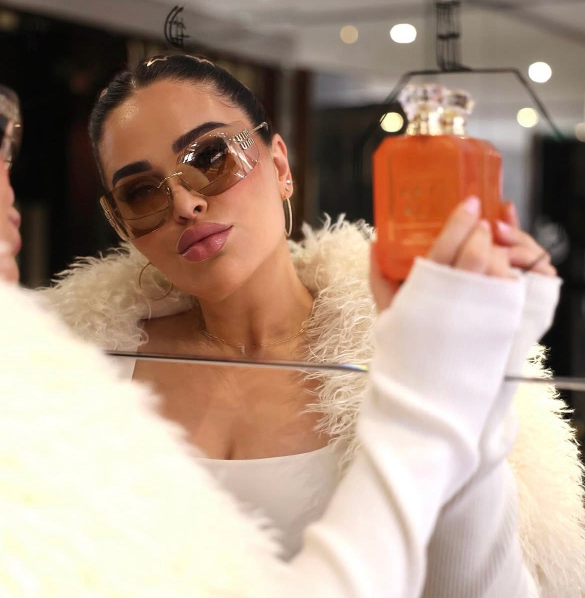 Oversized Sheer Sunglasses