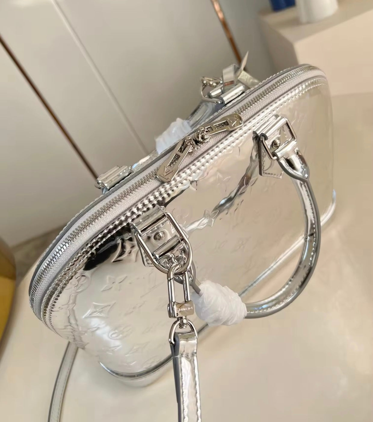 Medium Silver Purse