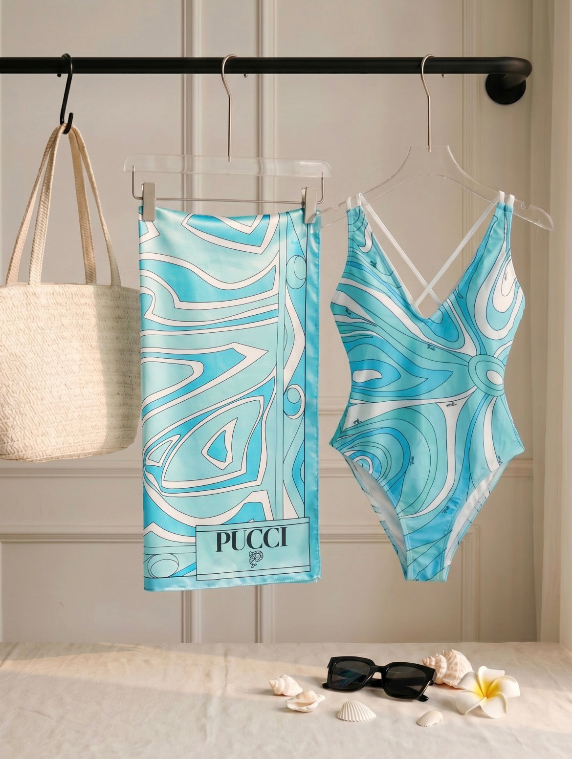 One piece with Silk wrap