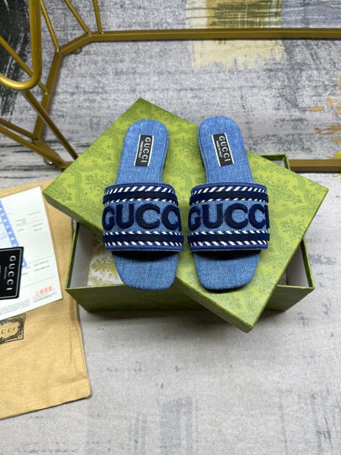 Denim Flats