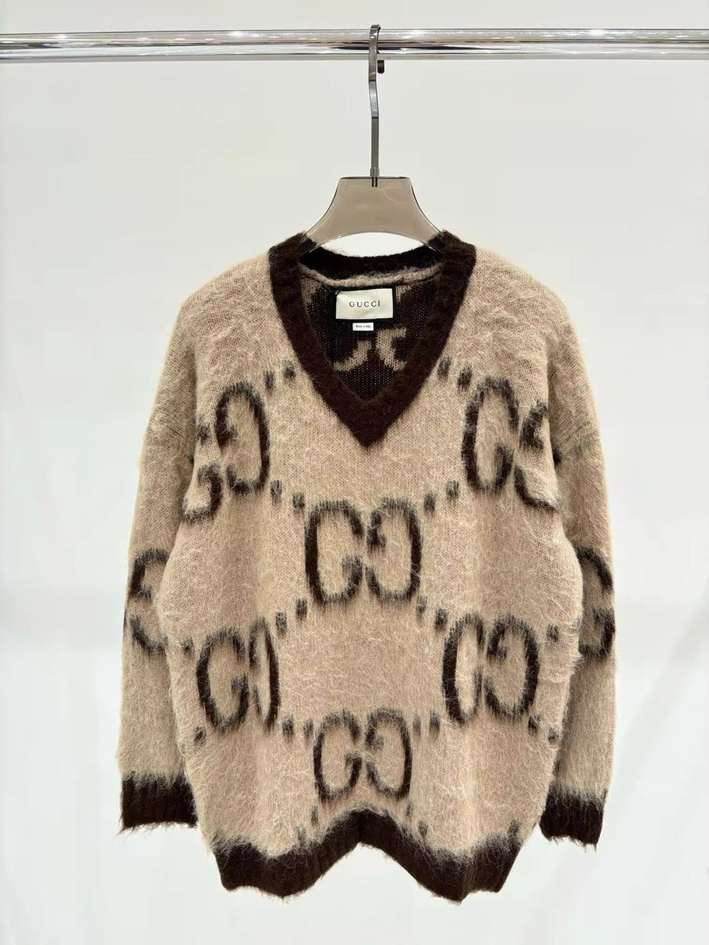 Pull over or Cardigan Mohair Sweater