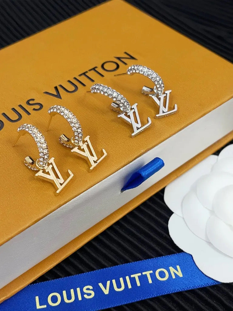 Medium Bedazzled Hoops