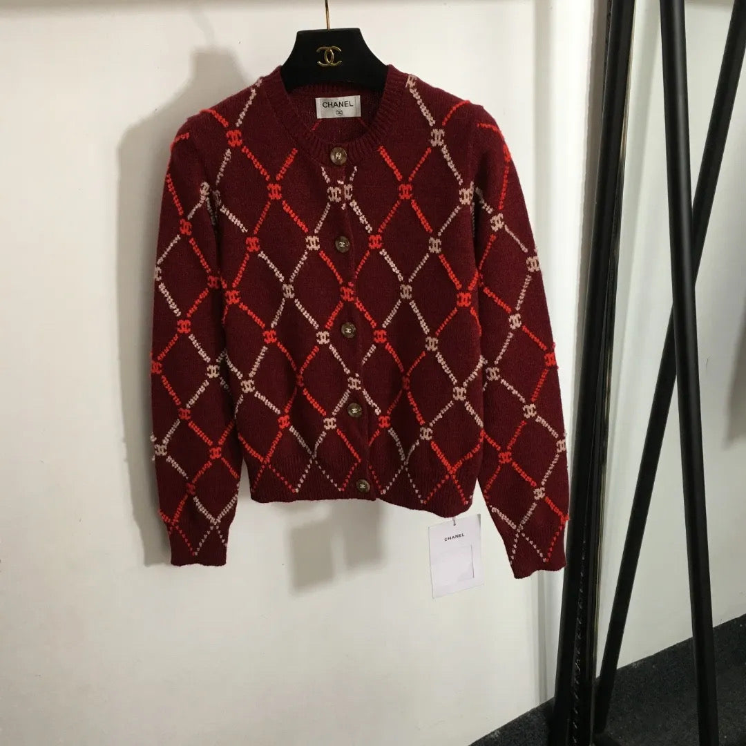 Burgundy Cardigan