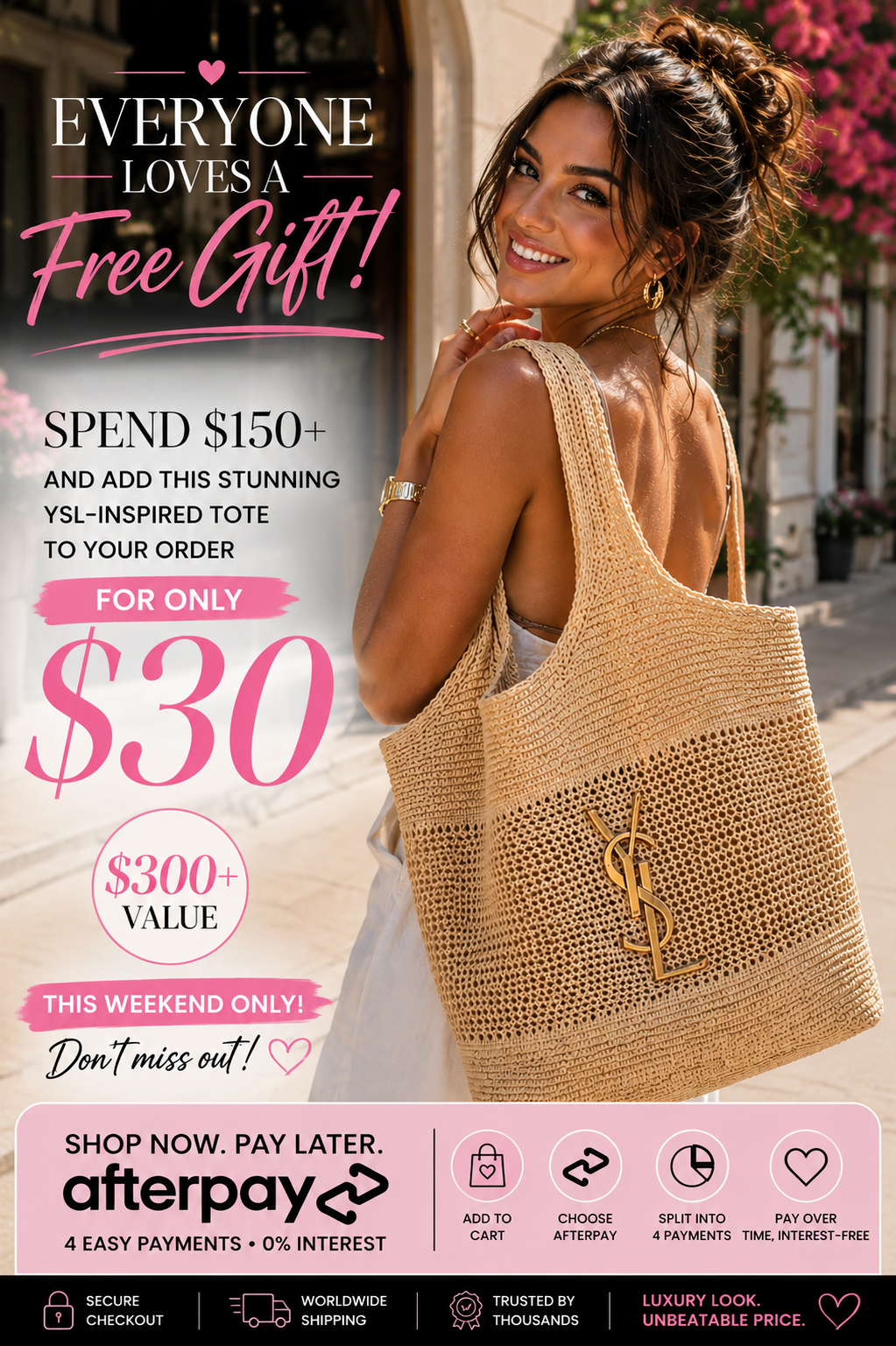 Woven Bag ($30 Bag with $150 Cart Purchase)