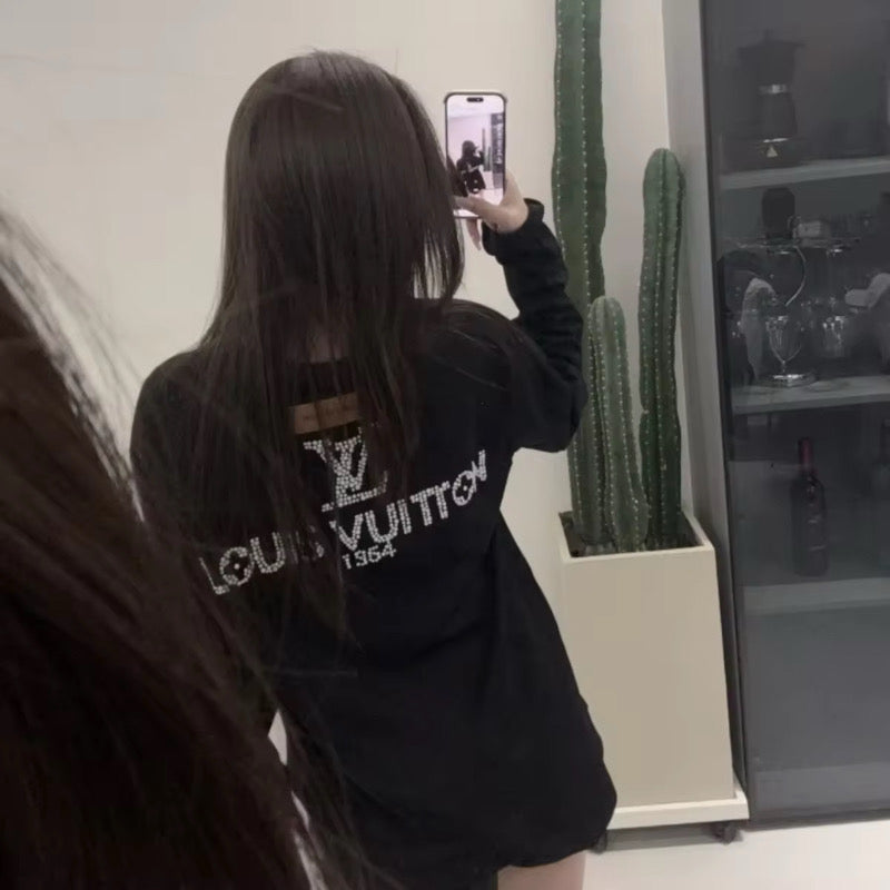 Top with beads long sleeve