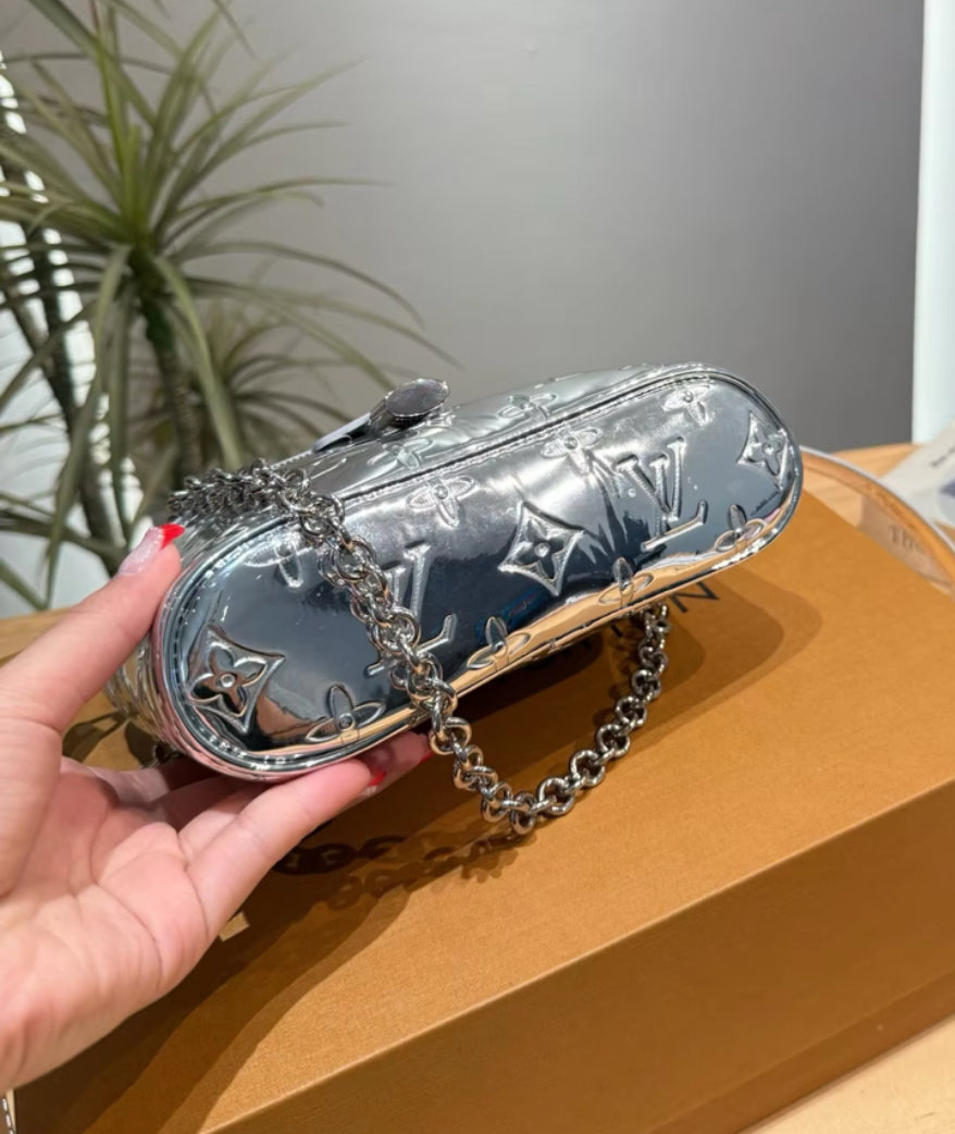 Mini Chrome Silver Top handle