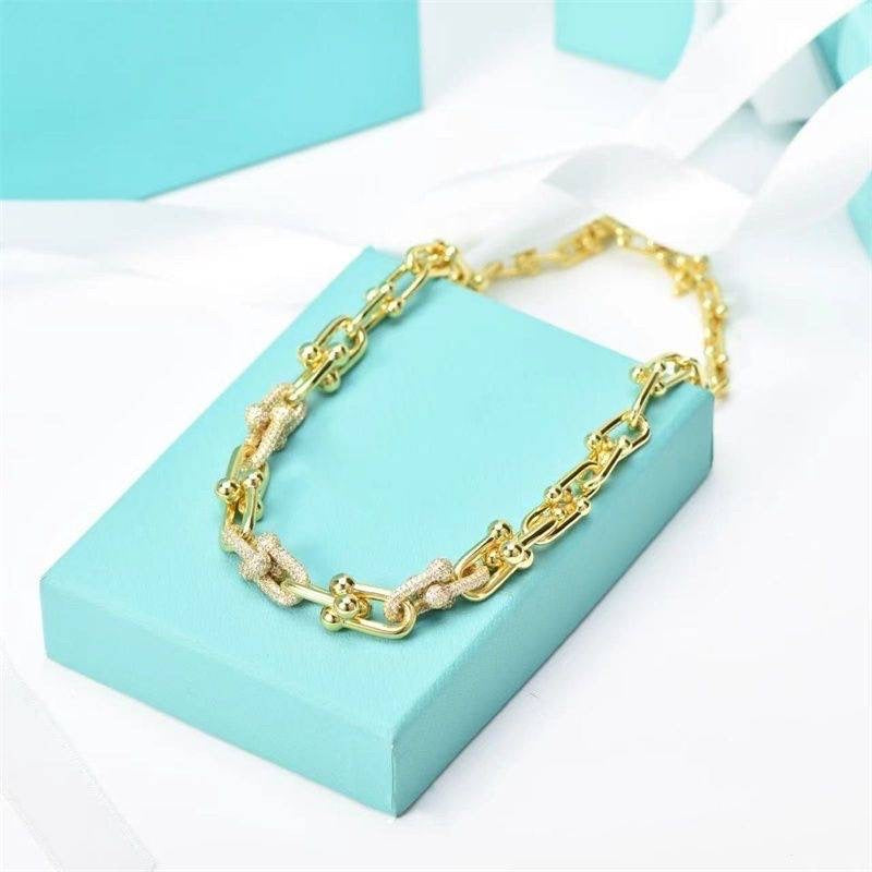 Bedazzled chain necklace