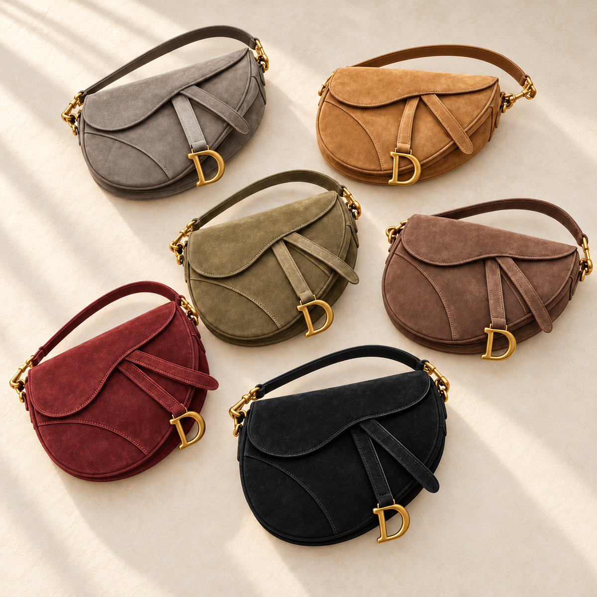 The Sienna Suede Saddle Bag