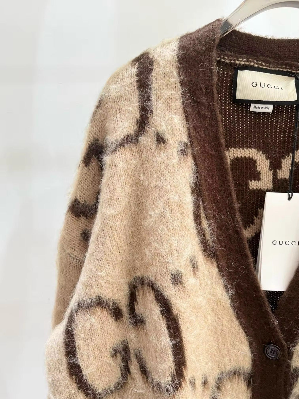 Pull over or Cardigan Mohair Sweater