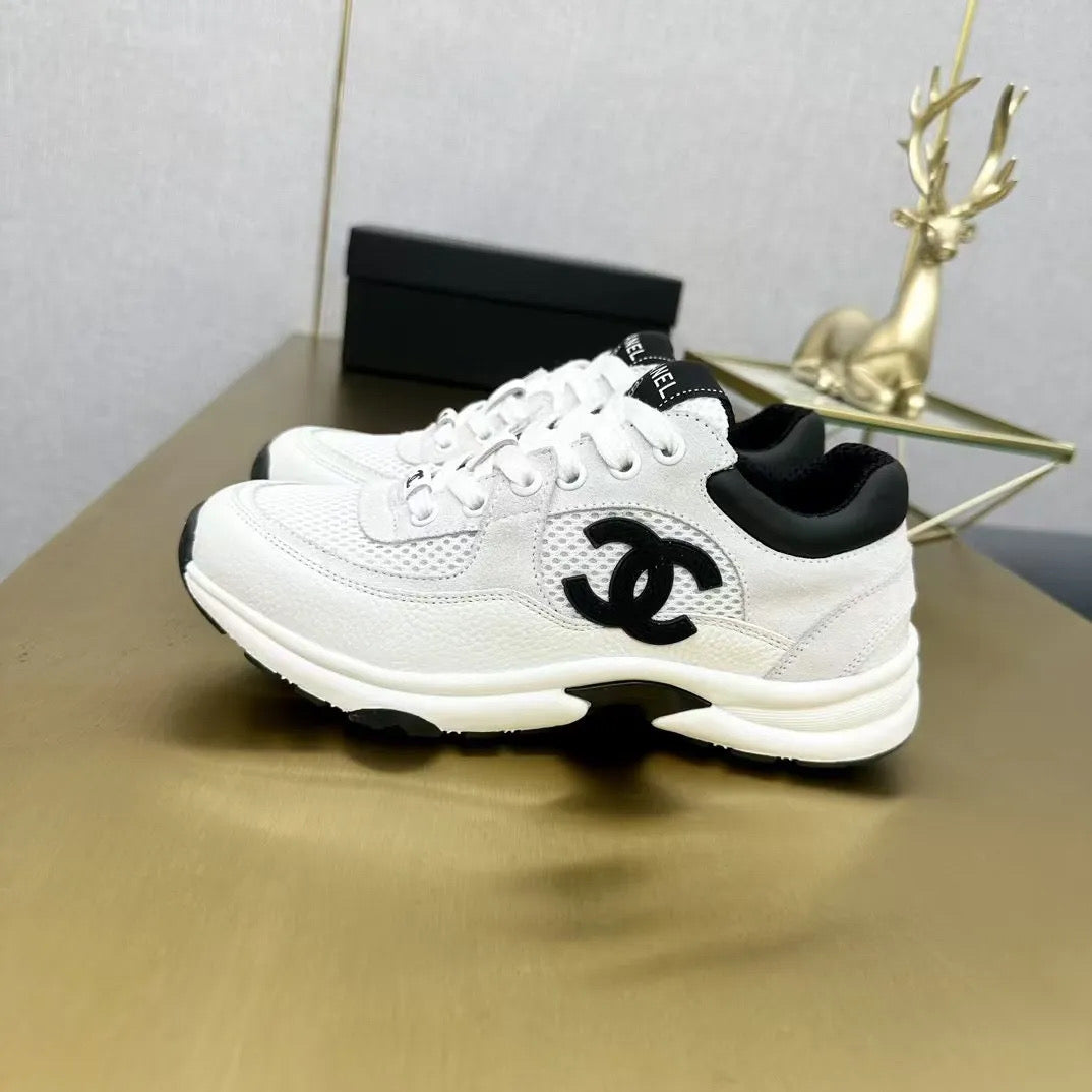 Cream & Black Tennis shoes