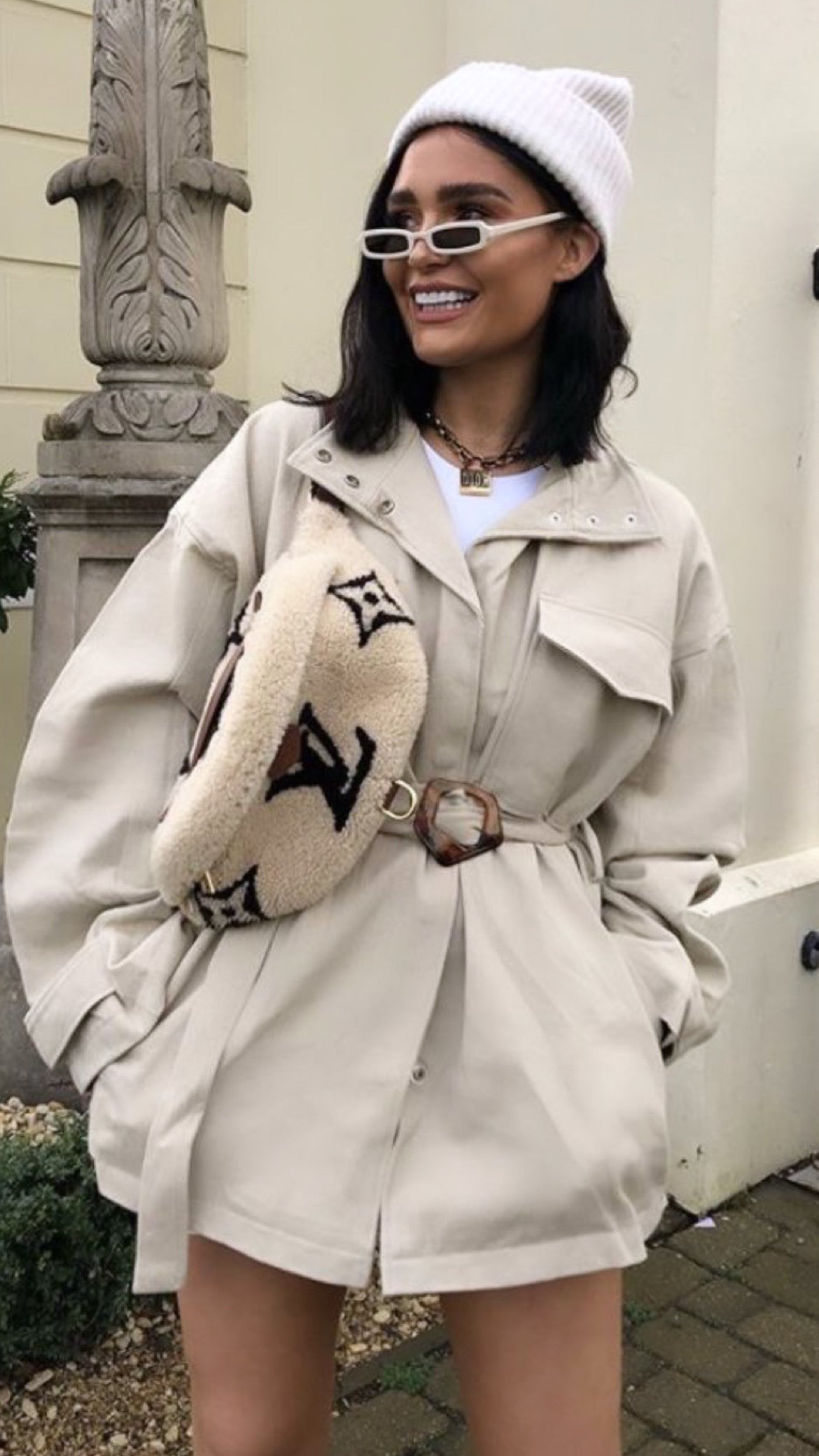 Fuzzy waist bag in multiple colors