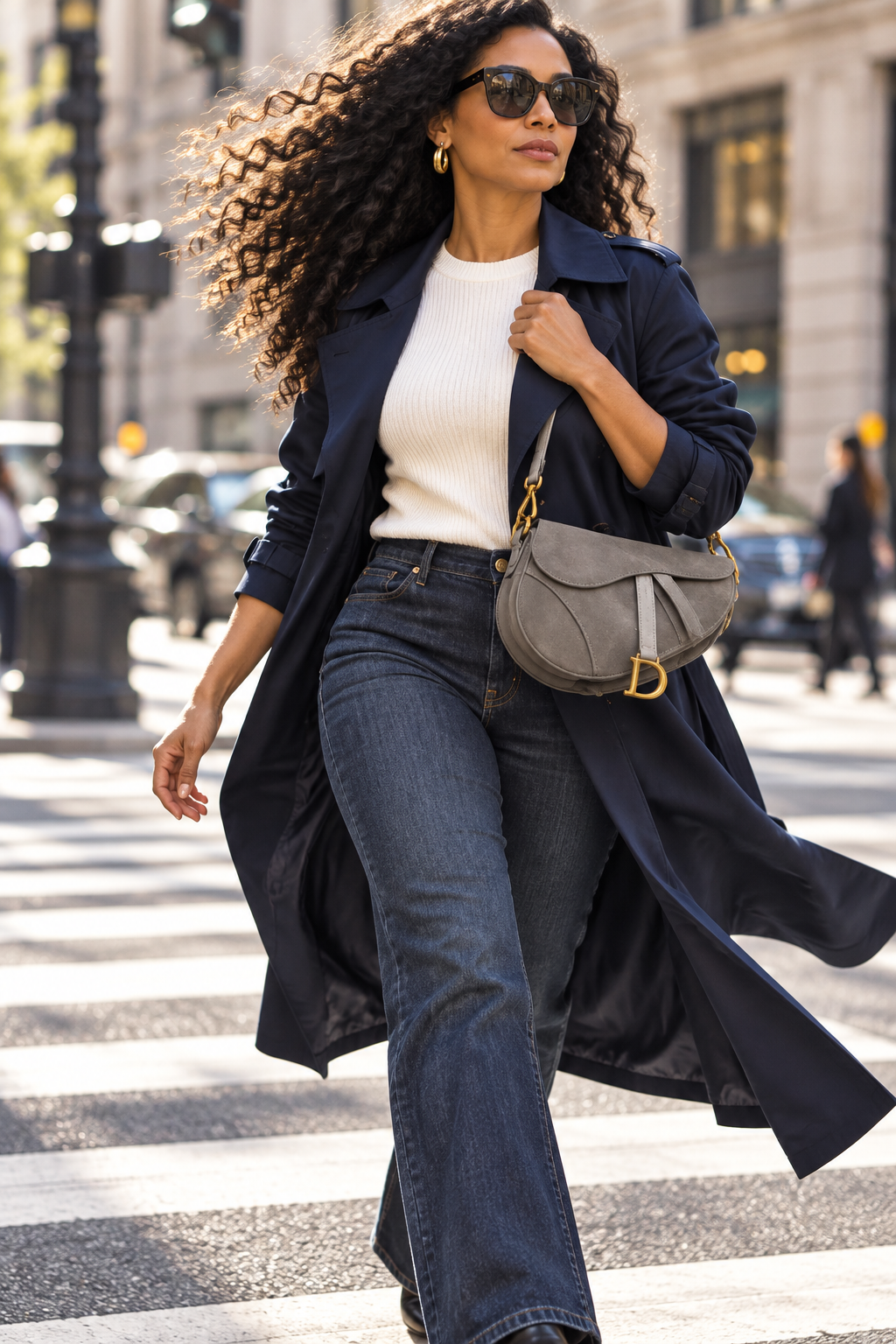 The Sienna Suede Saddle Bag