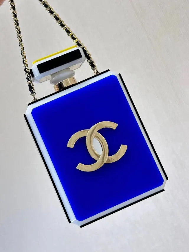 Multi color perfume purse